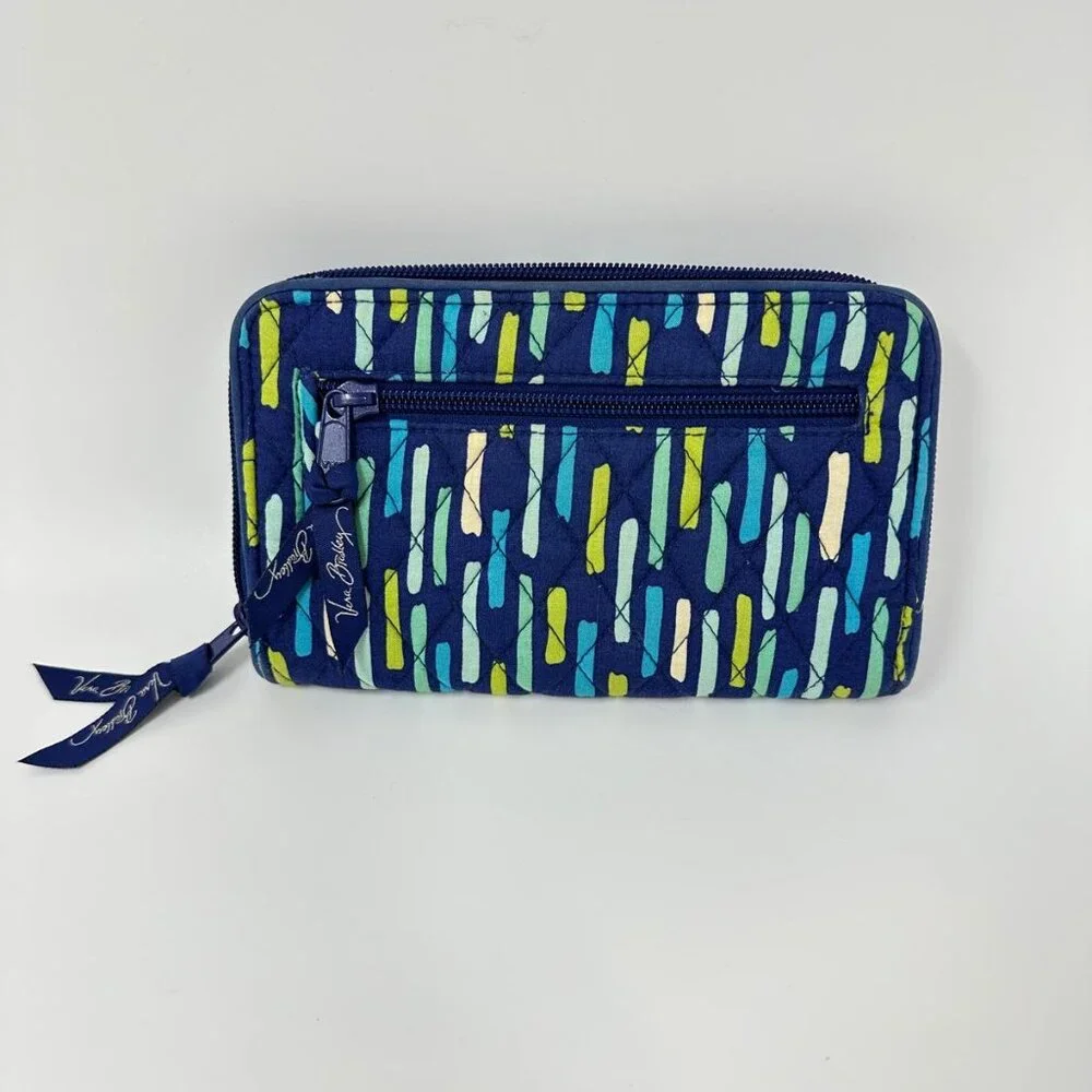 Vera Bradley Turnlock Wallet Katalina Showers Zip Around Organize